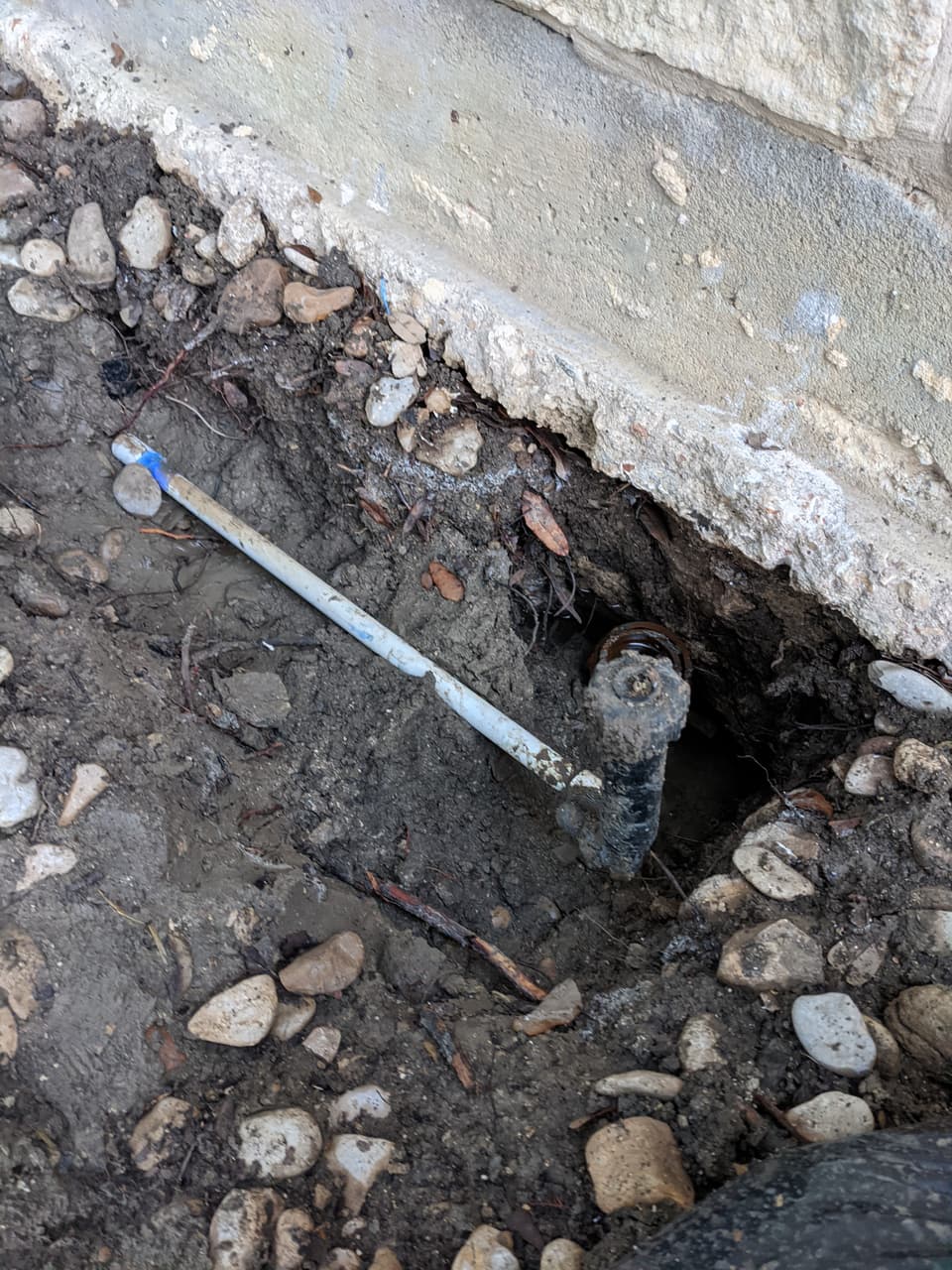 Groundwater Seepage at a Quality Foundation Repair Austin inspection