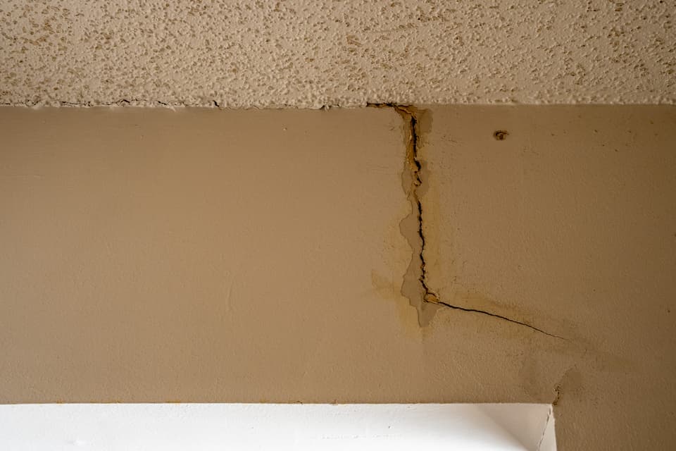 Drywall Cracks at a Quality Foundation Repair Austin inspection