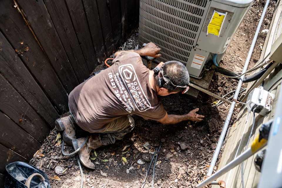 Expansive Soil at a Quality Foundation Repair Austin inspection