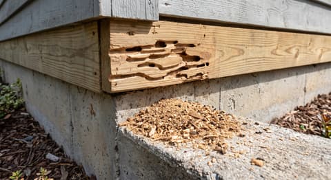Termite Infestation at a Quality Foundation Repair Austin inspection