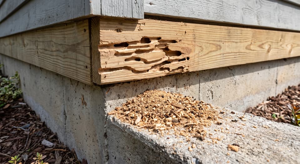 Rotten Wood at a Quality Foundation Repair Austin inspection