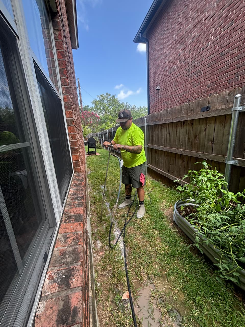 Improper Drainage at a Quality Foundation Repair Austin inspection