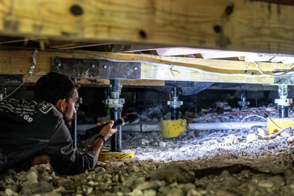 professional foundation inspection image