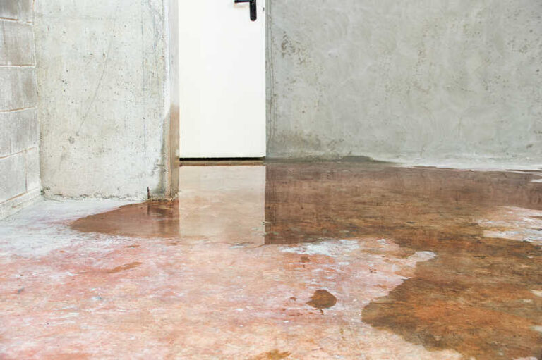water leaks coming up from the foundation image